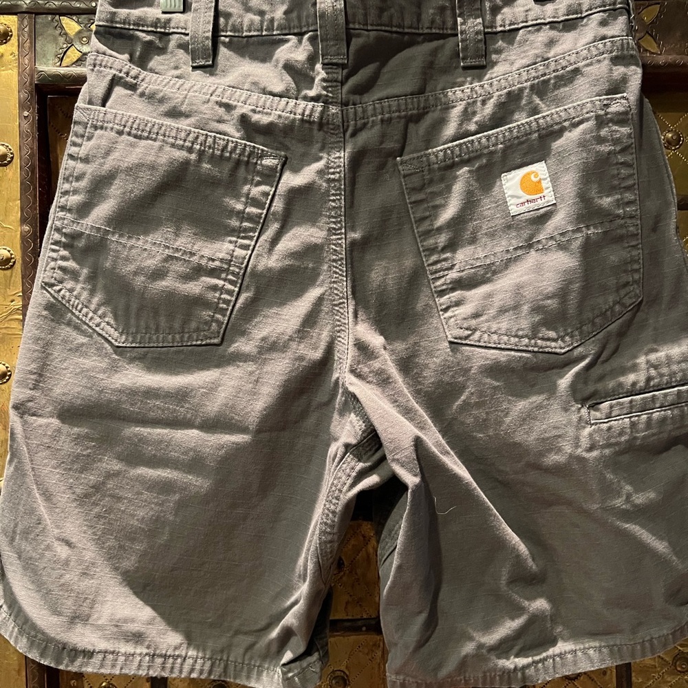 Carhartt Gray Cargo Shorts Durable Cotton Blend
